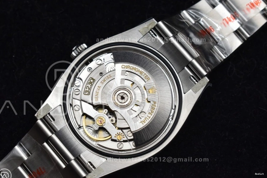 Steel Clean VR3230 36mm Oyster 1:1 Edition Best 904L 126000 Silver Perpetual Black 0405